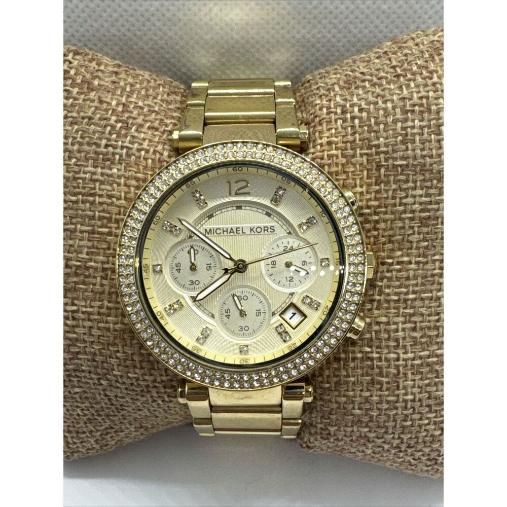Michael Kors Parker MK5354 Women's Gold Stainless Steel Analog Dial Watch JNA641